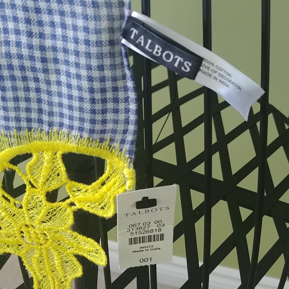 NWT TALBOTS scarf, 100% cotton - Picture 5 of 6